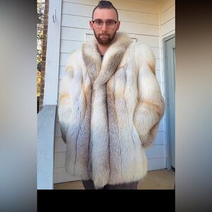 (Sold) Gorgeous genuine Shadow Golden isle Fox Stroller Fur Coat